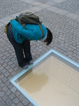 25503 Jenni looking at Monument to the 10th May 1933 Book Burning.jpg